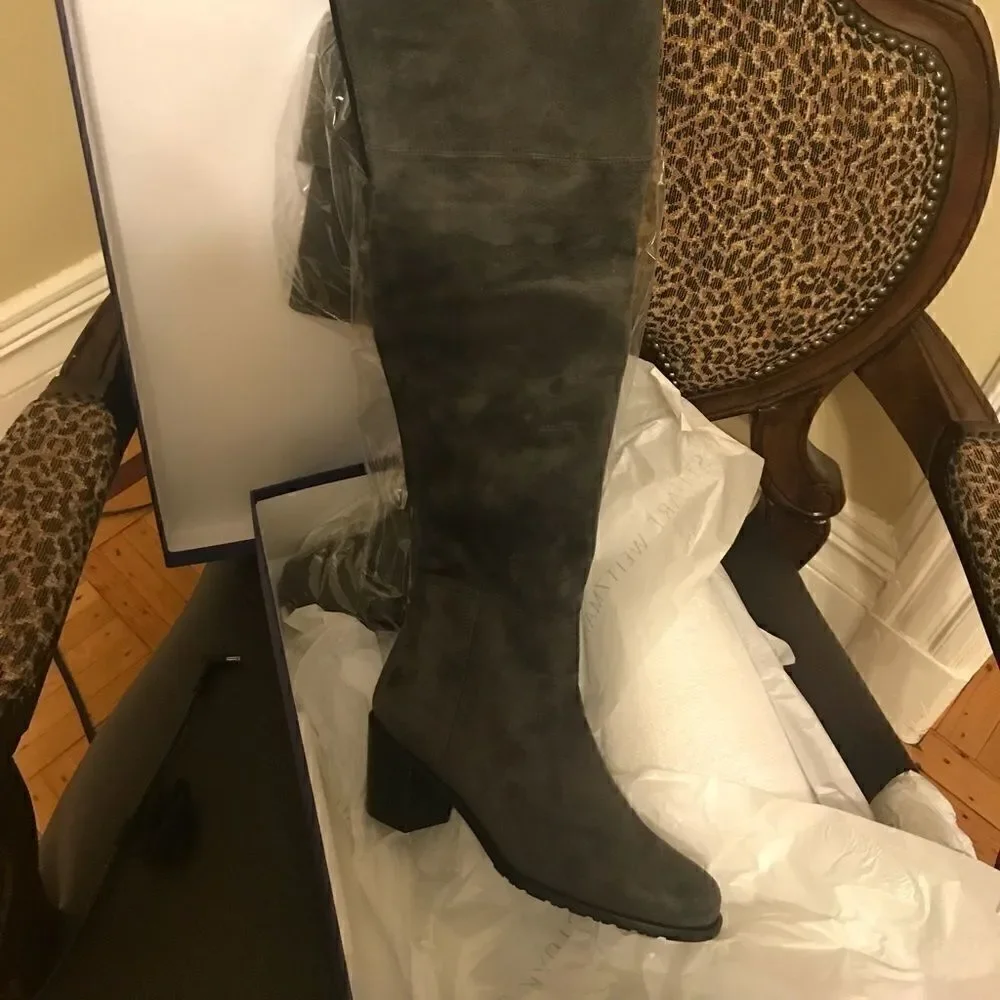 Stuart Weitzman Hitest Over-The-Knee Leather Boots